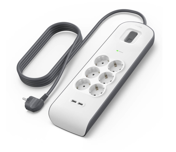 BELKIN Listwa zasilająca przeciwprzepięciowa 650J, 6 gniazd - 1330420 - zdjęcie